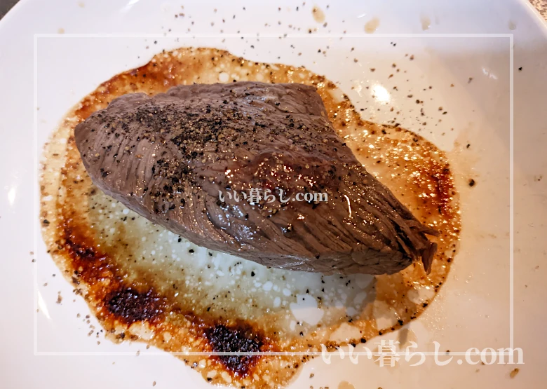 電子レンジで作ってローストビーフの写真