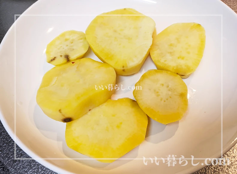 電子レンジで加熱した写真