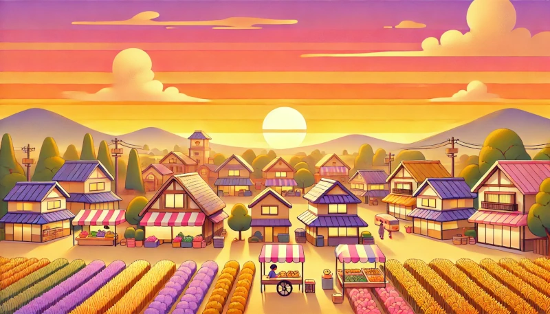 ゆっくりと心を通わせる田舎の人々